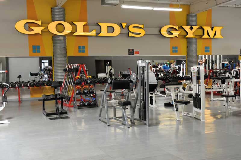 gold's gym tee